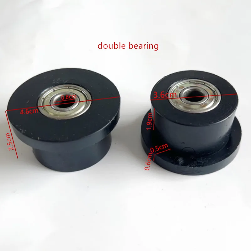 2pcs Equipment sliding bearing roller gym fitness equipment roller parts rowing machine cushion bearing parts gym accessories