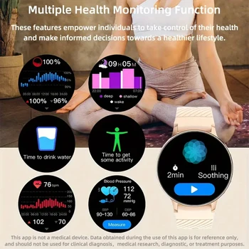 SENBONO Women Smart Watch Bluetooth Call Fitness Tracker 100+ Sport Modes Waterproof Smartwatch Women Men for Android iOS 3