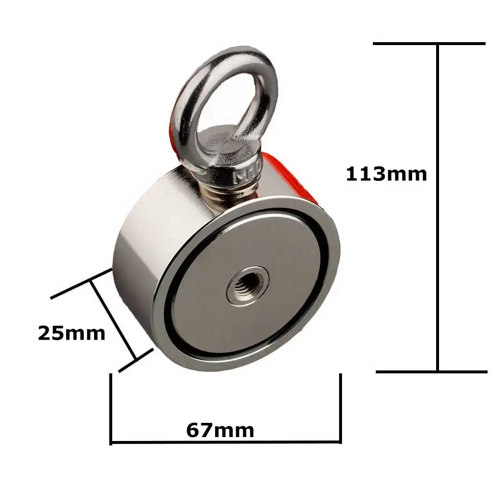 Double Side Neodymium Search Magnet, corda magnética