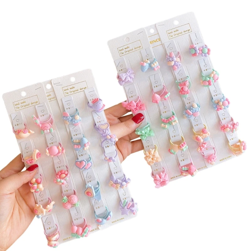 

127D Baby Girl Hair Ties Toddlers Girls Ponytail Holders Elastic Bands Hair Accessory