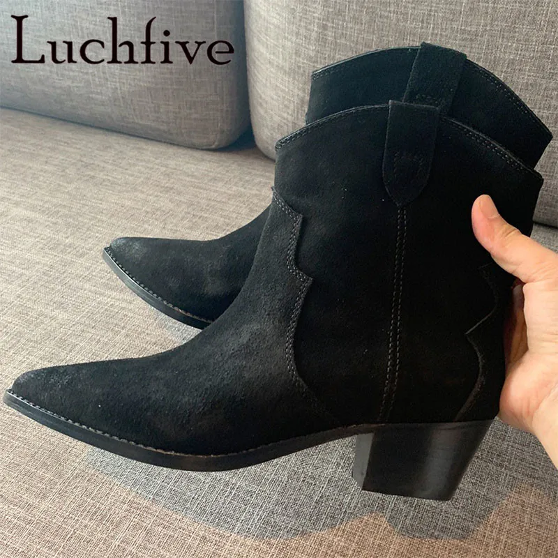 

2022 Autumn Winter Women Chelsea Boots Pointed Toe Brand Designer Female Short Ankle Boots Outside Party Runway Boots Women