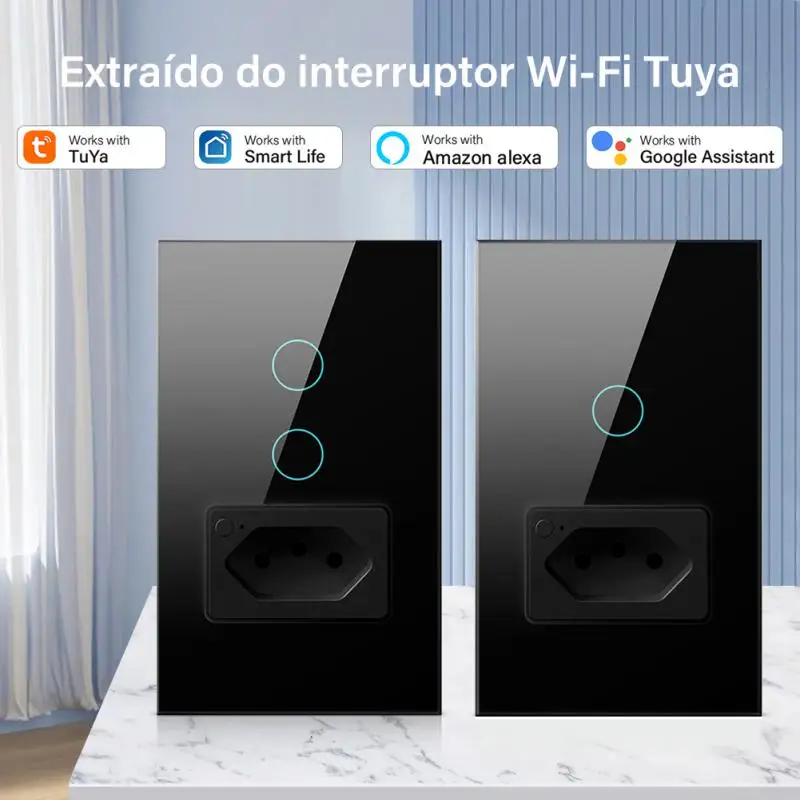 

Смарт-выключатель настенный с поддержкой Wi-Fi и голосового управления