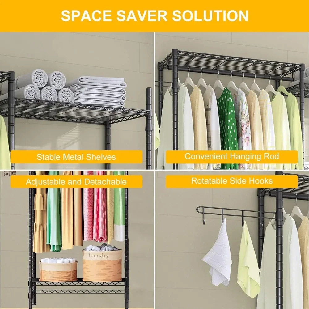 Laundry Clothes Drying Rack Indoor, Over Washer Laundry Storage Shelf, Bathroom Towel Rack Space Saver with Adjustable Shelves 6