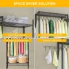 Laundry Clothes Drying Rack Indoor, Over Washer Laundry Storage Shelf, Bathroom Towel Rack Space Saver with Adjustable Shelves 6