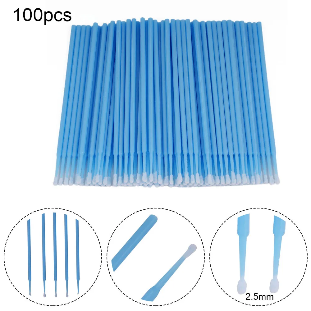 

Brand New Car Spare Parts Brushes Car Care Blue Car Touch Up Paint Touch-up Paint Brush 100 Pcs 2.5mm Applicators