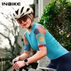 INBIKE Women's Cycling Short Sleeve Bicycle Top Shirts Slim Fit Breathable Biking Riding Clothes for Women with Rear 3 Pockets 3