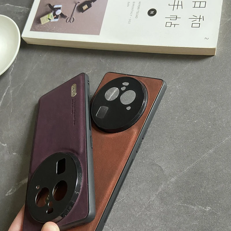 OPPO Find X6 Pro Realme GT5 11 Plus C53 Reno 10 8T 케이스용 마그네틱 가죽 무광 소프트 풀 카메라 보호 커버 쉘
