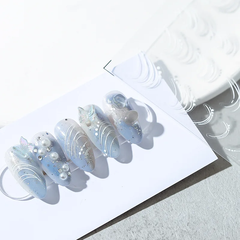 

[Meow.Sensei] Adhesive Thin Transparent Nail Sticker Ornament Kx Joint Series
