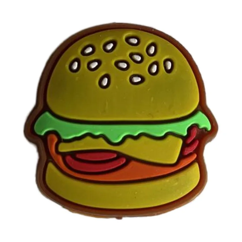 Silicone Tennis Racket Vibration Dampener, Food Hamburger, Shock Absorber, Tennis Racket, New, 15Pcs