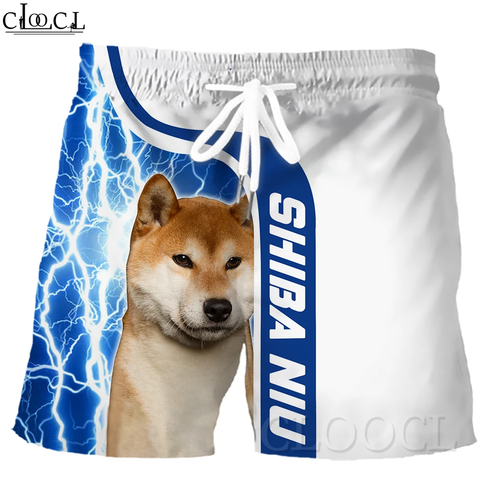 

CLOOCL Men Shorts Animal Shiba Inu 3D Graphics Printed Shorts Male Streetwear Teenager Casual Shorts Kids Boy Girl Beach Shorts