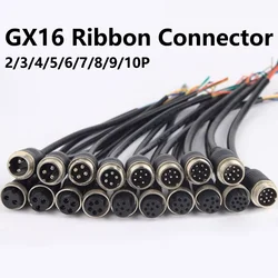 5PCS GX16-2/3/4/5/6/8 Pin  Aviation Connector M16 Male/Female Aviation Cable Plug for Car CCTV Monitor 20cm Wire Extension Cable