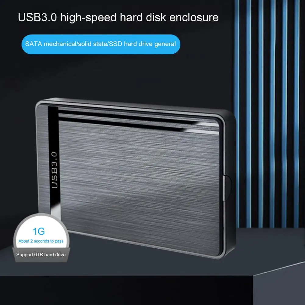   Ʈ  HDD ڽ, 6T 뷮 ϵ ̺ Ŭ, 2.5 ġ SATA-USB 3.0  HDD Ŭ SSD ̽