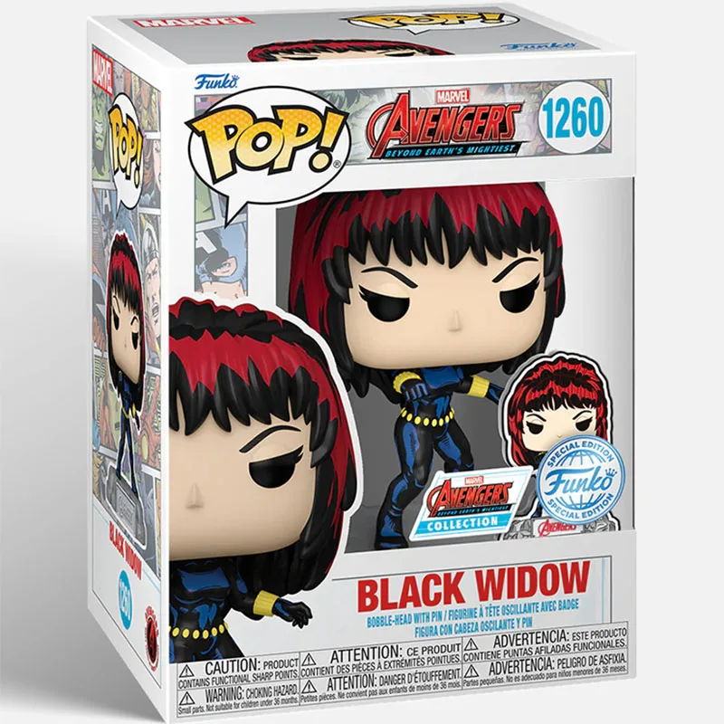Funko Pop Мстители Marvel Черная Вдова #1260 виниловые экшн-фигурки куклы подарок для детей