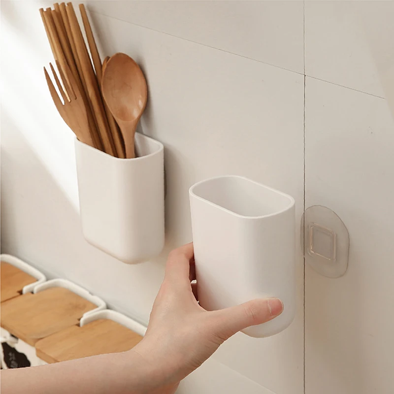 Wall-mounted Storage Box Can Drain Water Suitable For Toothpaste And Toothbrush Storage On Bathroom Wall 5