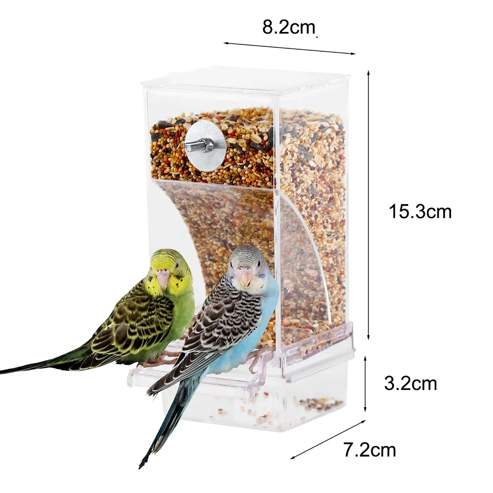 Title 10, No Mess Bird Feeders Automatic Parrot Feeder Dr...