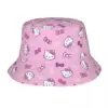 Sanrio Hello Kitty Bucket Hat for Teen Summer Travel Kitty White Bob Hat for Camping Caps 1