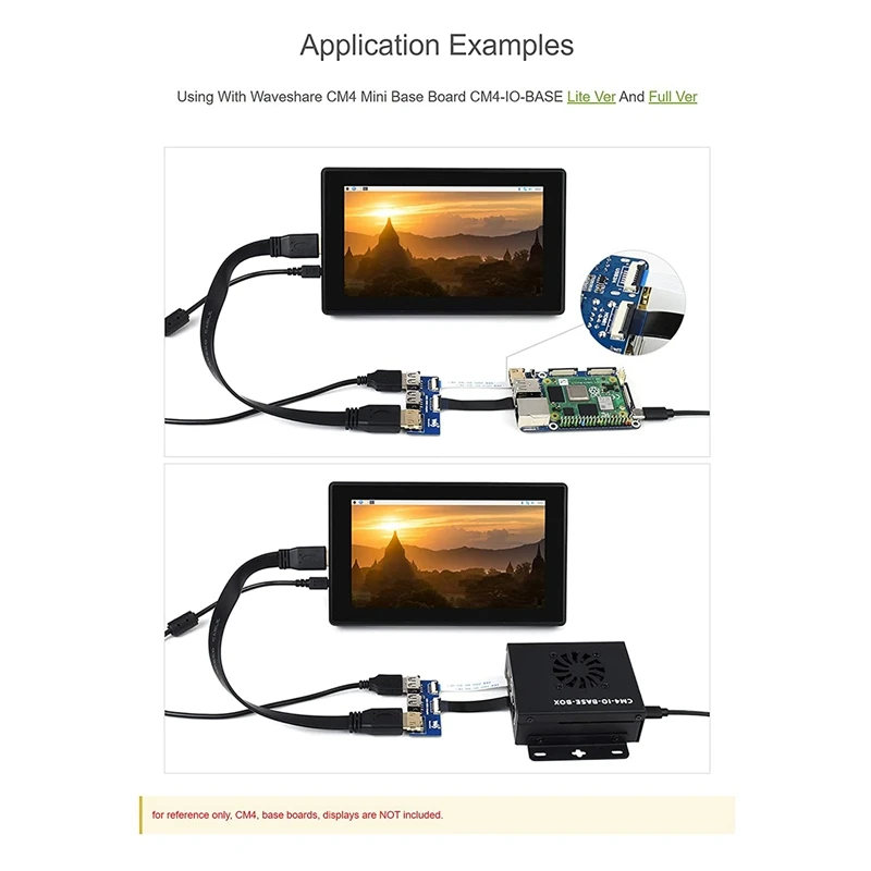 Waveshare USB HDMI ȣȯ  Ŀ,   ǻ  4 CM4 IO ̽ 
