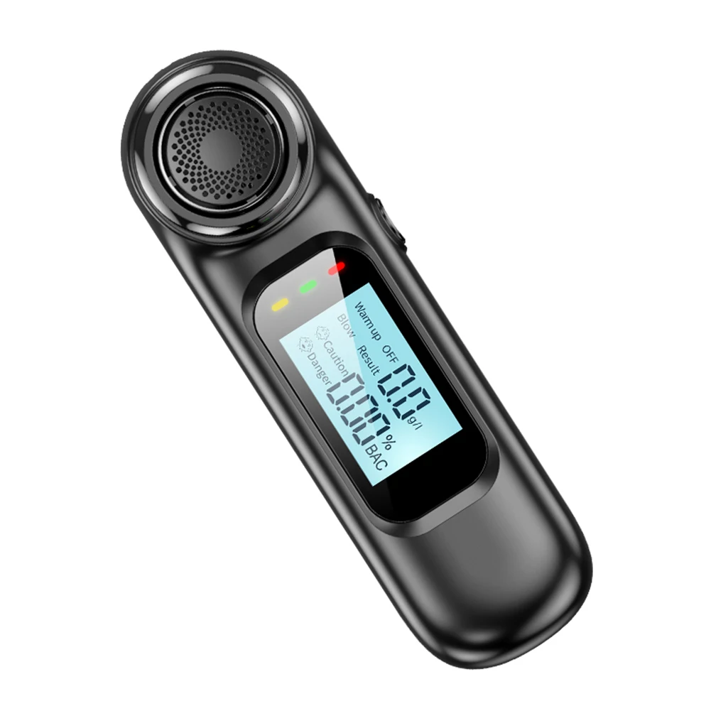 Breath Alcohol Tester Digital USB Rechargeable Non-contact High Accuracy Portable For Car Alcohol Detection
