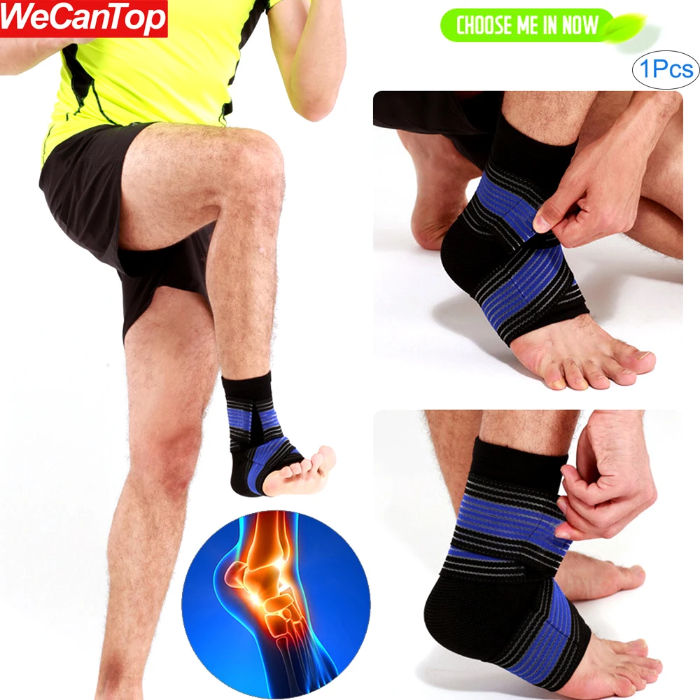 

1Pcs Ankle Brace for Men & Women Adjustable Compression Ankle Support Wrap,Ankle Sleeve for Plantar Fasciitis,Sprains,ACL,Sports