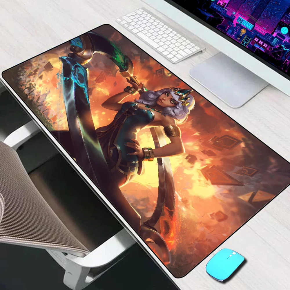 Большой коврик для мыши League of Legends qiyan, игровые аксессуары, коврик для мыши, игровой Настольный коврик для ПК, компьютерный коврик для мыши