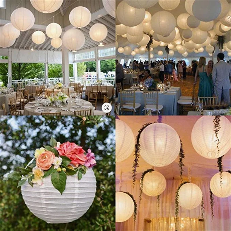 20 Colorful Paper Lanterns for Birthday Decorations Weddings Parties &  Events Round Hanging Paper Lanterns in Sizes 681012 - AliExpress