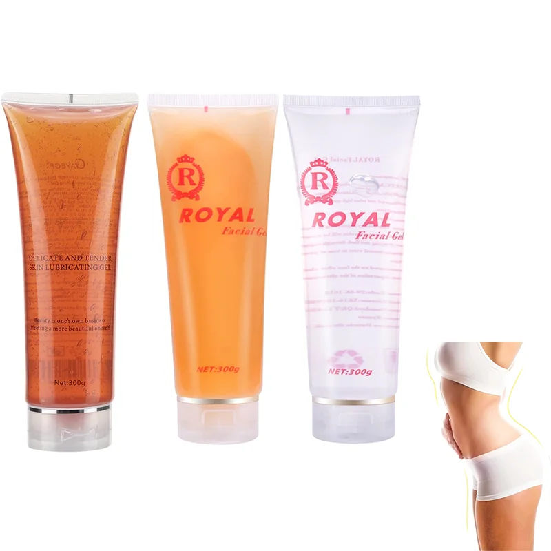 Ultrasonic Gel 40K Cavitation RF Body 3pcs Slimming Beauty Machine Radio Frequency Conductive Gel RF Fat Burning Device
