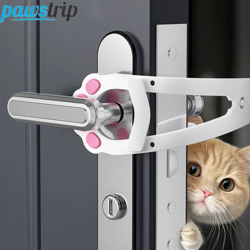 Adjustable Pet Door Opener No Punching Cat Door Holder Latch