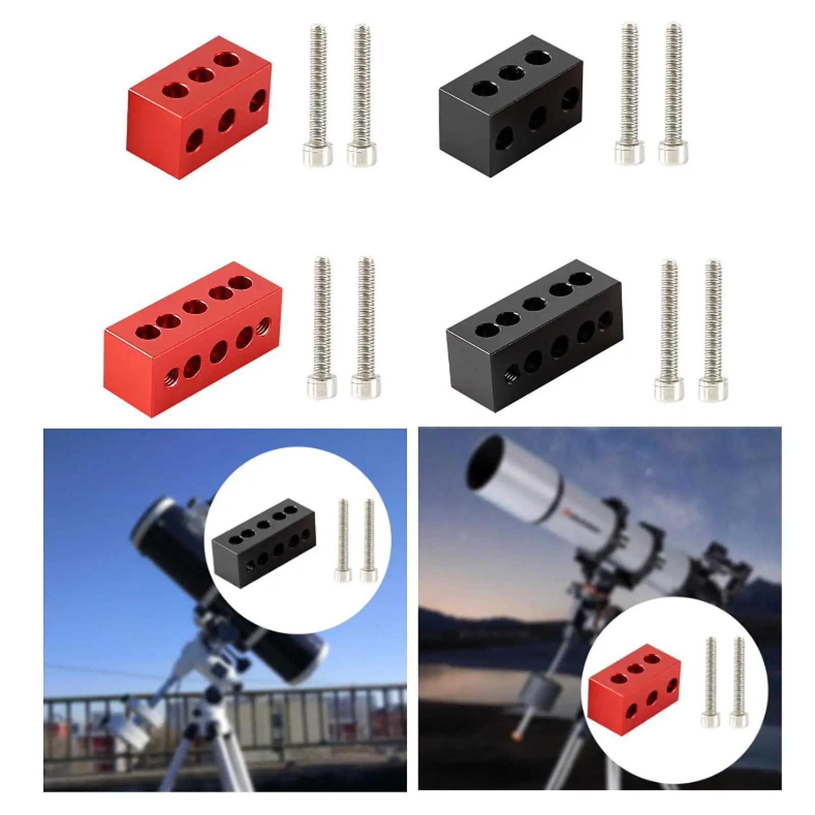 Telescope Refractor Ring Riser Blocks Professional Easily Install Accessory