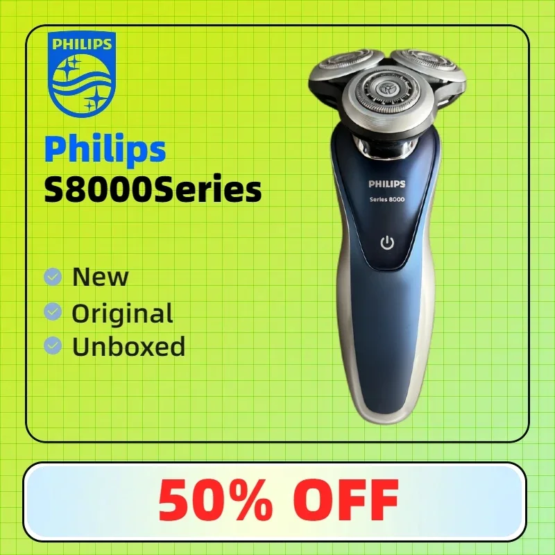 Philips Norelco S8950/91 Shaver 8900 Rechargeable Wet/Dry Electric Shaver with Click-on Beard Styler Attachment, S8950/91
