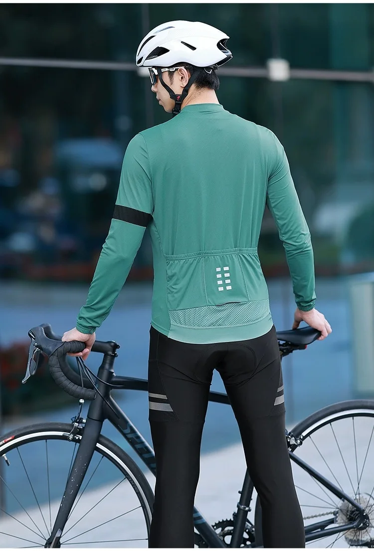 Pro Bicycle Jersey Long Sleeves Set Men Bike Clothing Mtb Cycling Wear Quick-Drying Anti-UV Sports Complete Kits