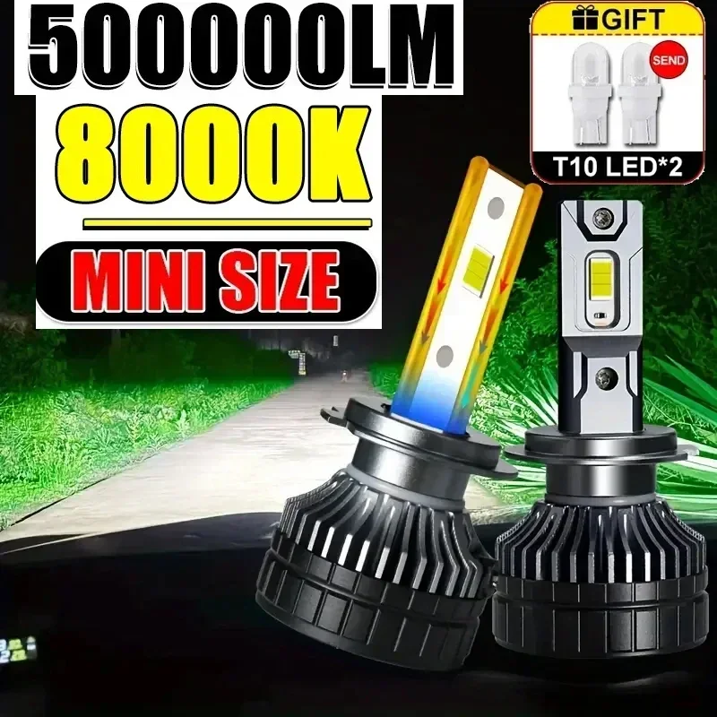 High Power Automotive LED Headlights 6000K 3000K 8000K Car Lamp