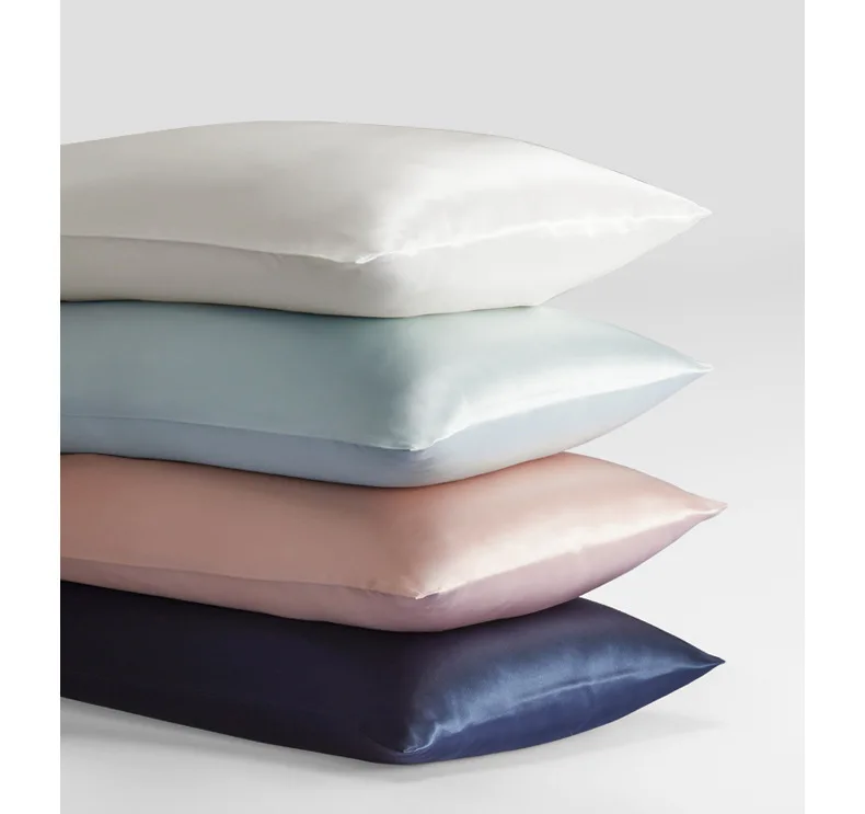 JuwenSilk silky stain pillowcase silky pillowcase natural silk pillowcase mulberry silk pillow case standard queen k