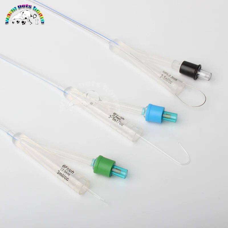 Silicone 2-Way Foley Catheter 12pcs With Cuff Urinary Catheters for Human Animal Dog Veterinary