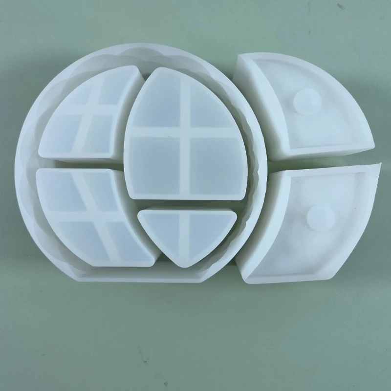 MXME Jewelry Organizers Moulds Resin Casting Molds Moon and Star Shaped Storage Box Tray Mold Silicone Material for DIY Craft