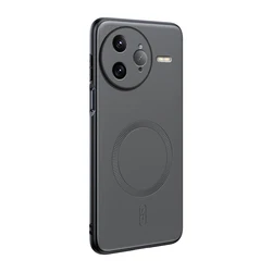 Magnetic Leather Shield Cover - High Quality Anti - Fingerprint Non - Slip Protection for Redmi K80 Pro (GRAY)