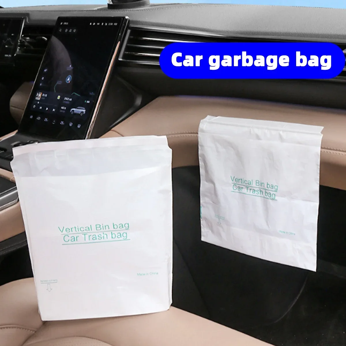 Car Mounted Garbage Bag Adhesive Self-supporting Hanging Type Disposable Car Interior Bucket Standing Small Standing Bag