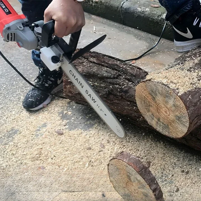 Household 220V logging electric chain saw Small multifunctional woodworking angle grinder Multifunctional dual-purpose machine 2