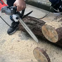 Household 220V logging electric chain saw Small multifunctional woodworking angle grinder Multifunctional dual-purpose machine 2