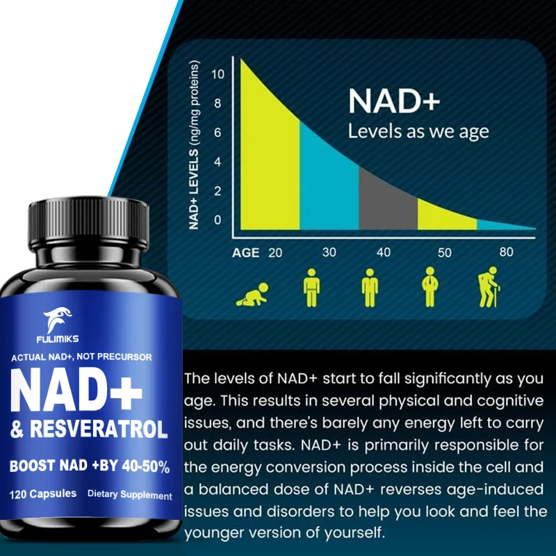 Nad Supplements Resveratrol Vitamin B3 Supports Cellular Health