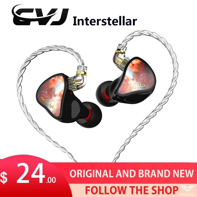 

CVJ Interstellar Earphones Wired IEM Headphones 2PIN 0.75 S In Ear Headsets 10mm Dynamic Driver Earbuds With Detachable Cable