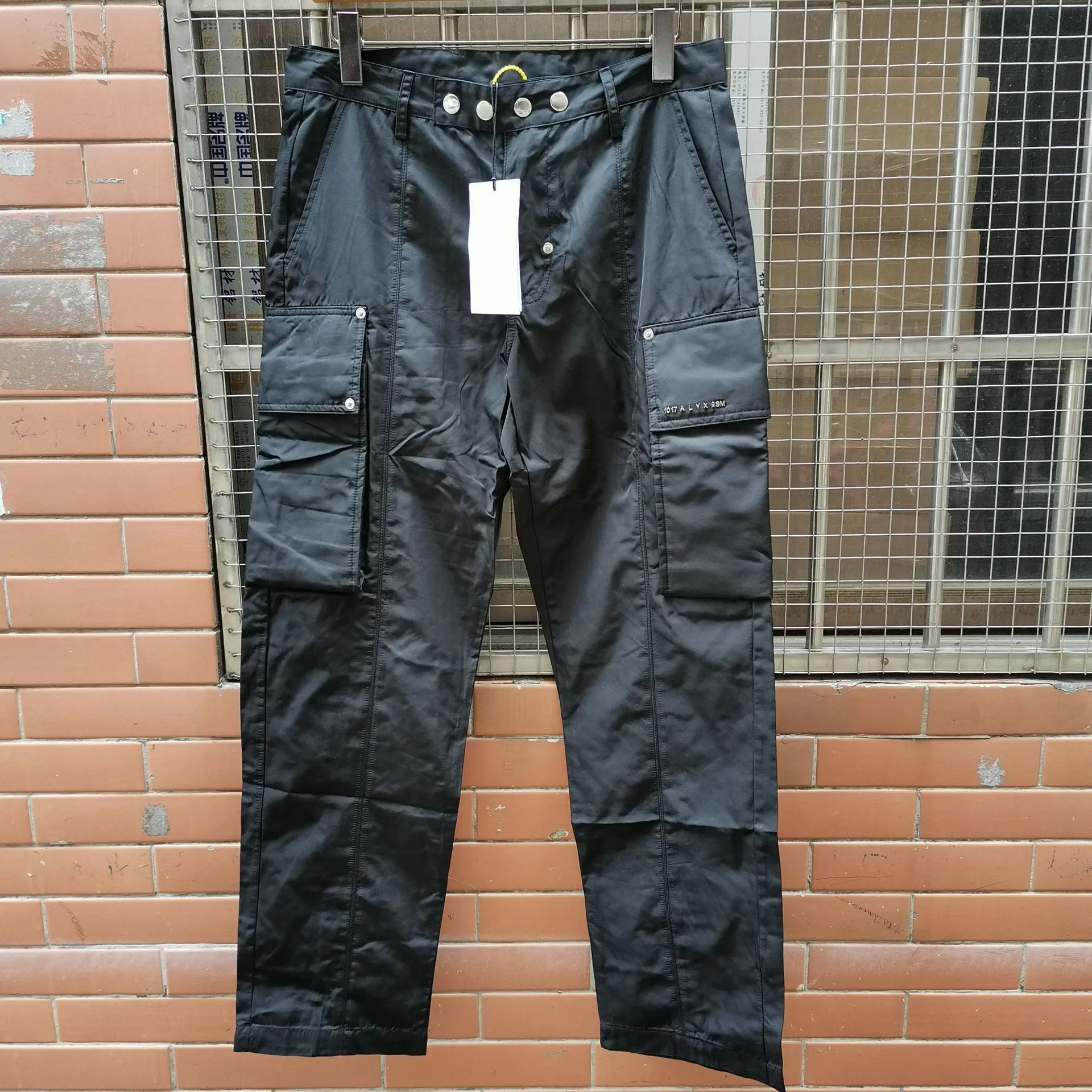 

Новые мужские 2023 классические ALYX 1017 9SM удобные хлопковые парки с металлическим карманом на молнии повседневные спортивные брюки Tag #571
