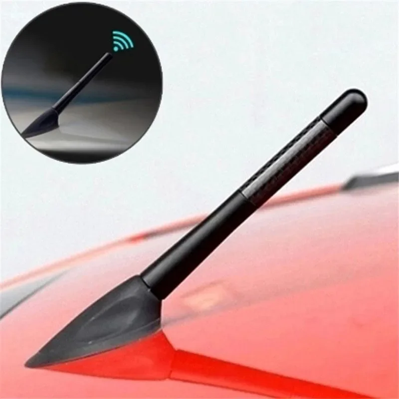 12cm Car Antenna Carbon Fiber Radio Short Antenna Metal Aluminum Receiving Antenna Suitable for Ford Fiesta Ford Focus 2 3