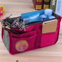 Sac à main de voyage pliable en nylon pour femme, sac à cosmétiques, fourre-tout de maquillage, doublure, grande capacité 6