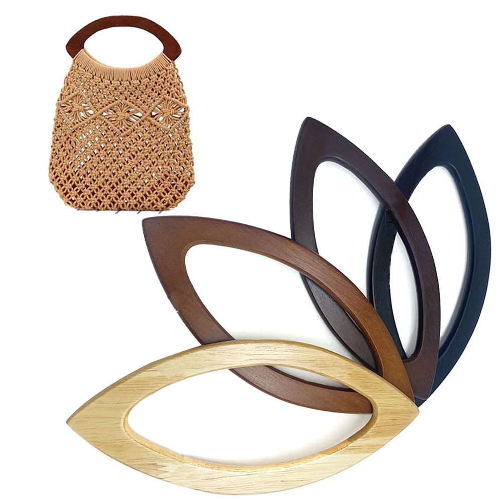 1PcWoodBagHandleReplacementHandcraftDIYToteBagHandleBag