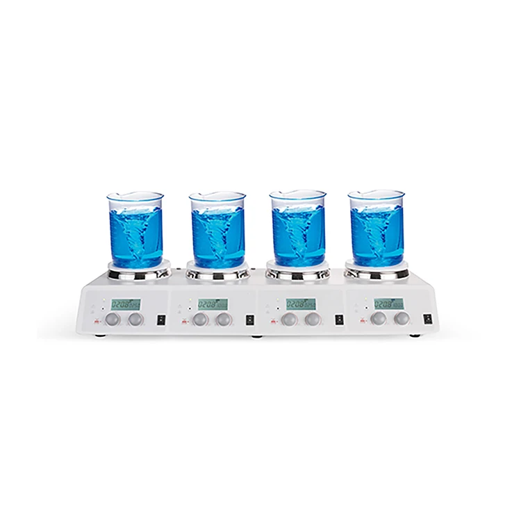 

China MS-H340-S4 Position Stainless Steel Multi-position Hot Plate Magnetic Stirrer For Lab