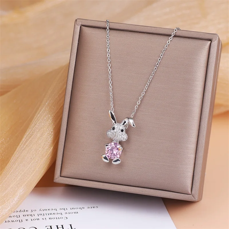 Women's Fashion Light Luxury Cute Rabbit Necklace