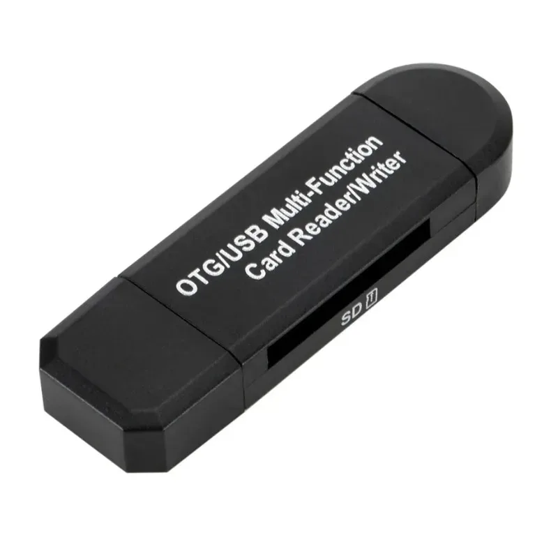 GRWIBEOU 2 in 1Card Reader OTG Micro SD USB 2.0 Card Reader 2.0 for USB Micro SD Adapter Flash Drive Smart Memory Card