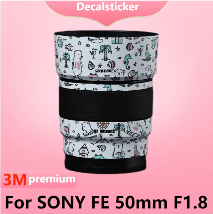 Per Sony Fe 50Mm F1.8 Adesivo Per Lenti Decalcomania Protettiva Per La Pelle Pellicola Avvolgente In Vinile Rivestimento Protettivo Antigraffio Sel50F