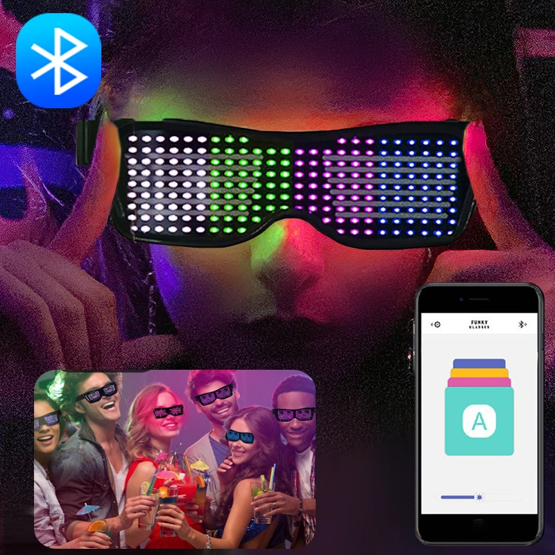 Glow Glasses Bluetooth Led Glasses App Control