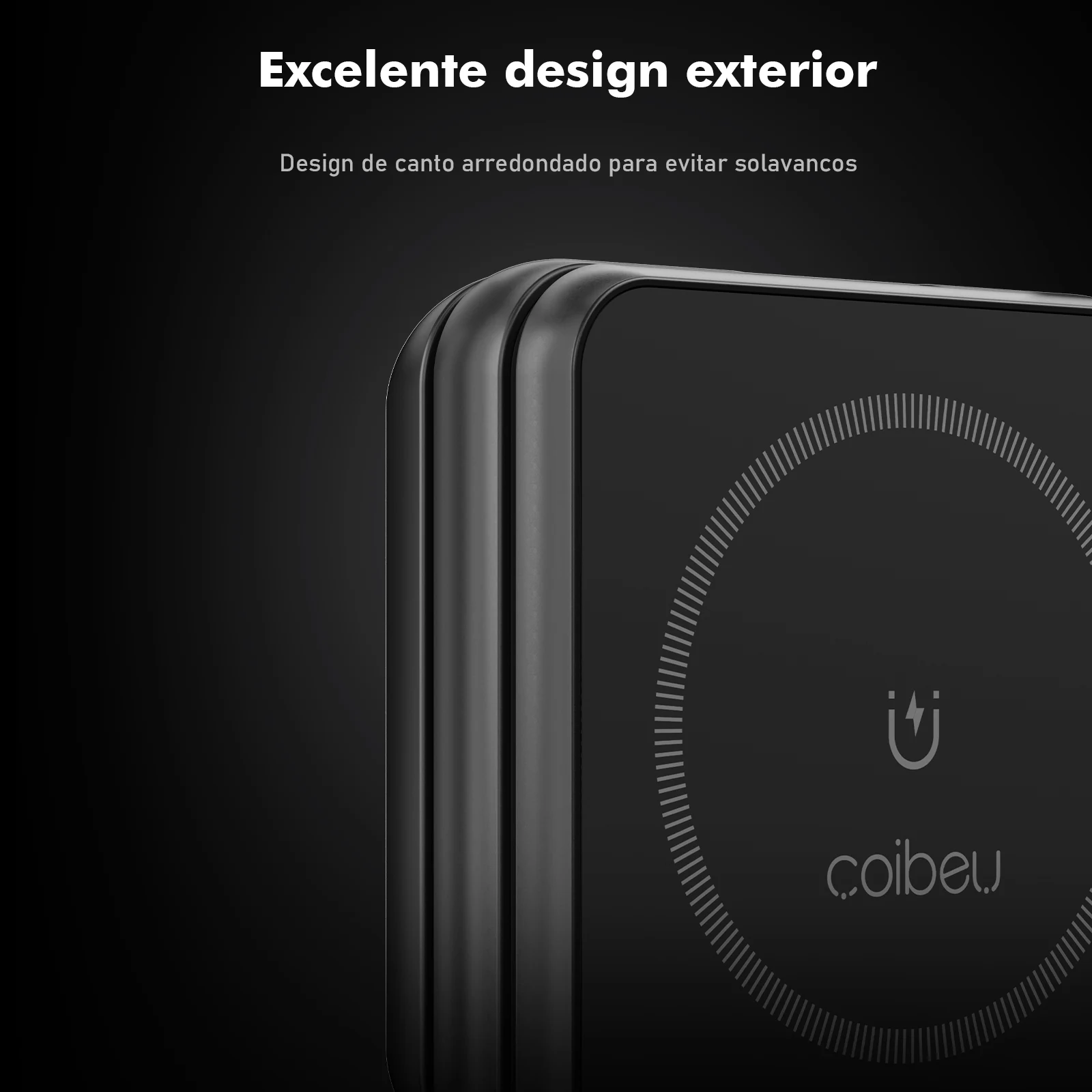 Carregador Sem Fio Magnético 3 em 1 COIBEU para Smartphone 15W com MagSafe Desgin